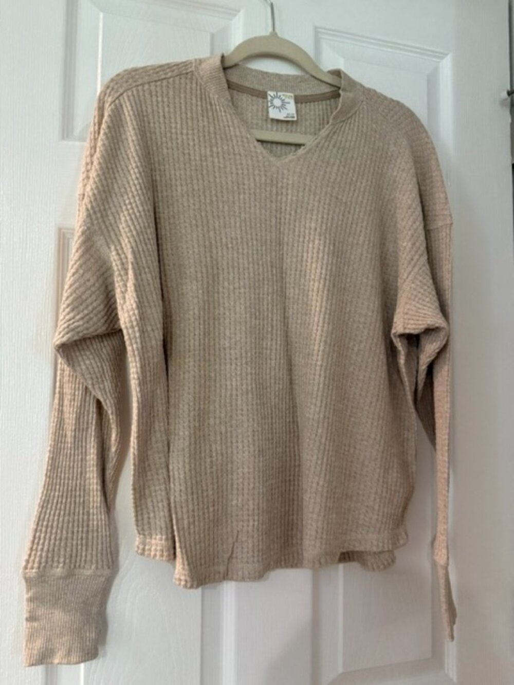 OFFLINE by AERIE Wow! Waffle Notch Neck Long Sleeve Tshirt - XS - NWT